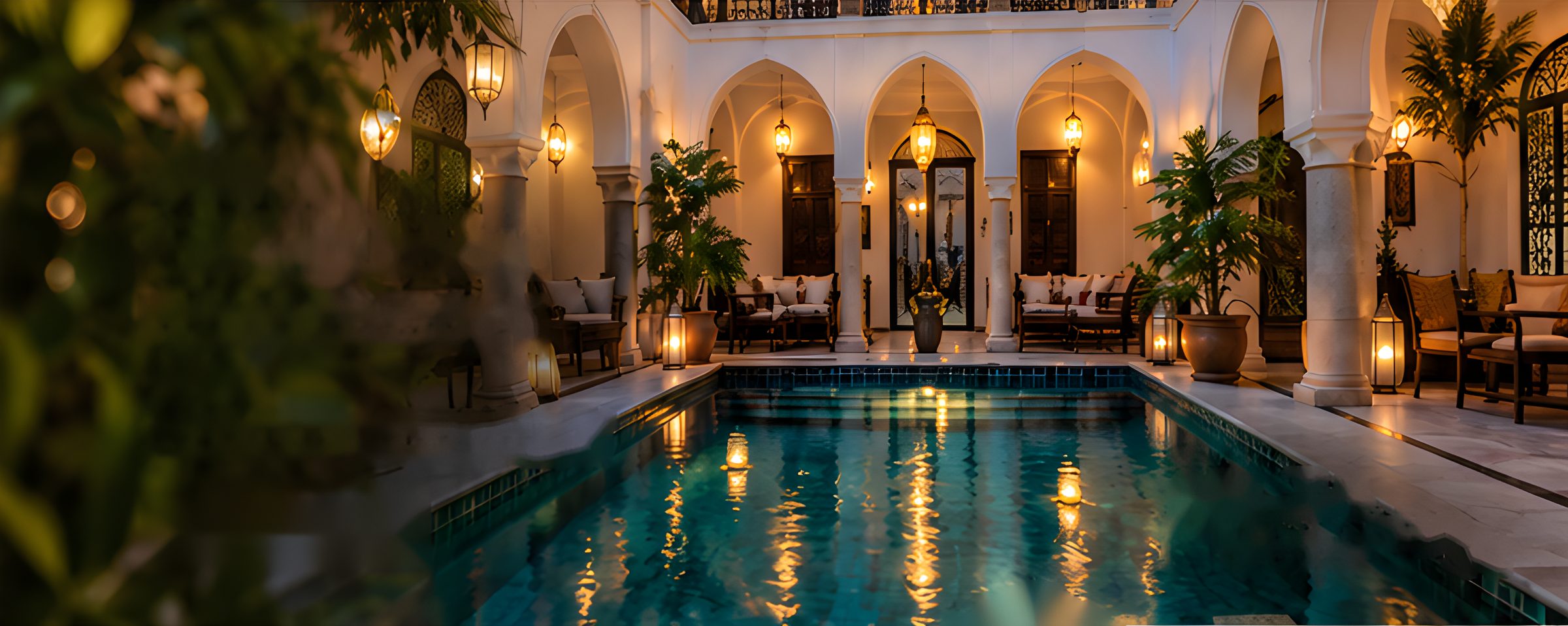 Le patio et sa piscine