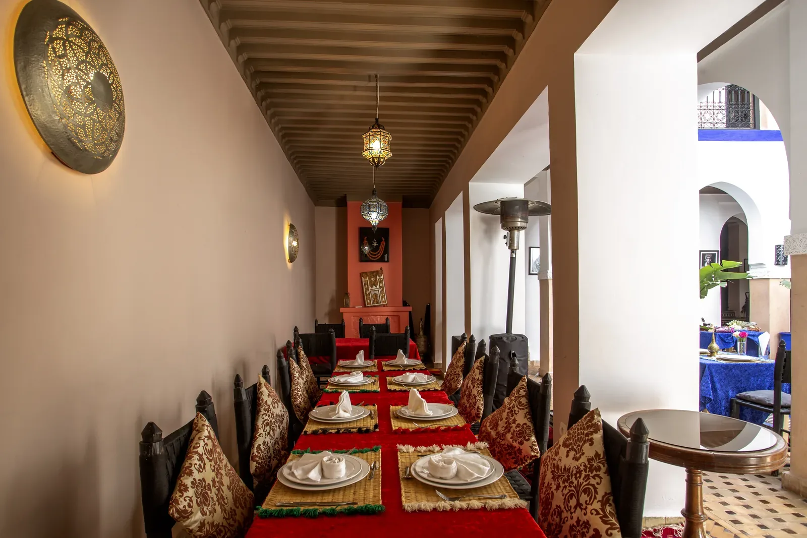 Table du restaurant du Riad Ciel d’Orient