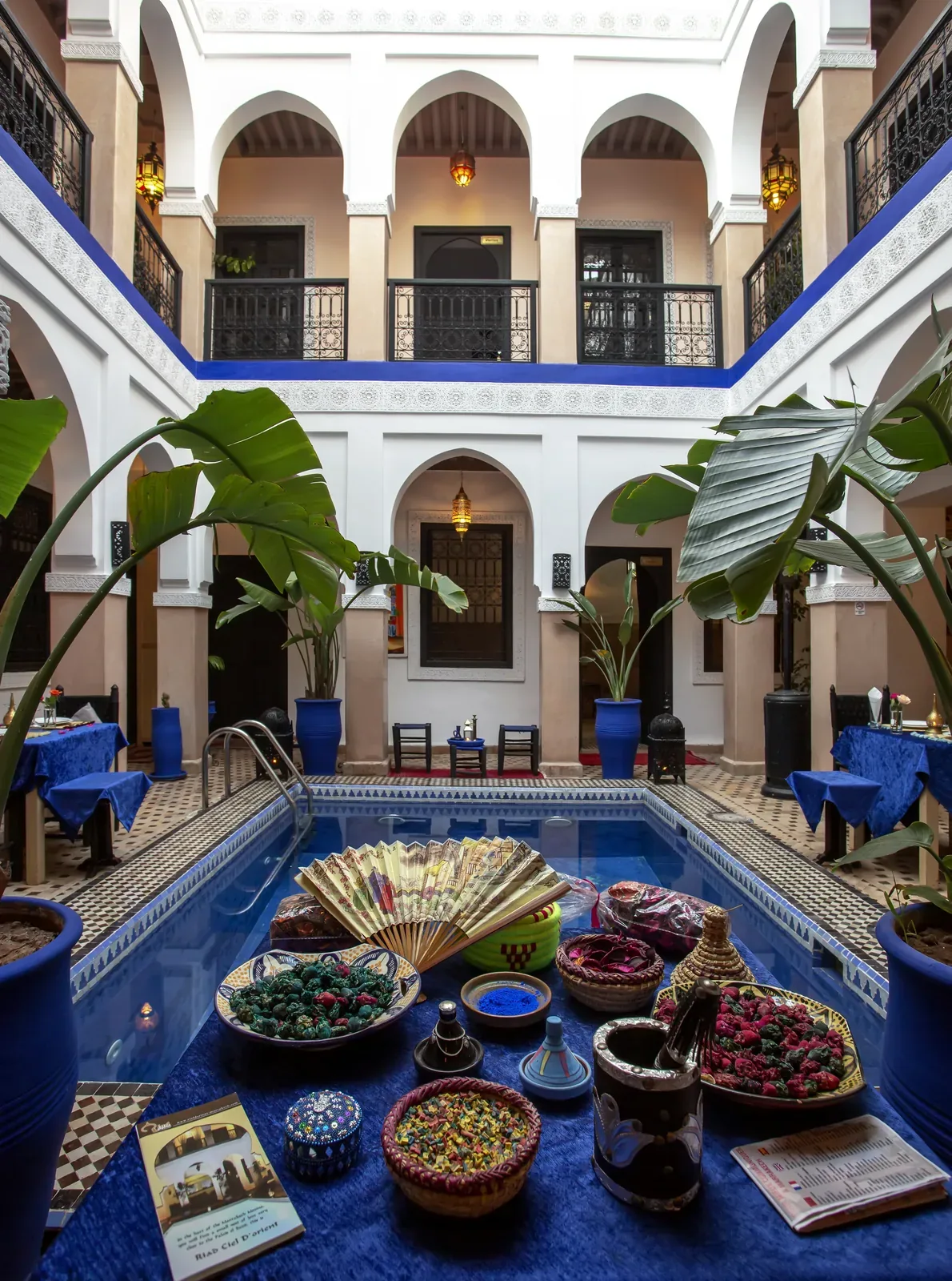 Patio et piscine du Riad Ciel d’Orient